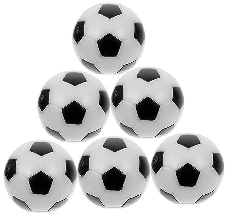 DIKACA 6st Baby-geschenk Mini-tischfußball Kleine Kickerbälle Offizieller Tabletop-spielball Kleiner Fußball Babygeschenke Fußball Beleuchten Zubehör Weiß Schüttgut Fußballmaschine Kind