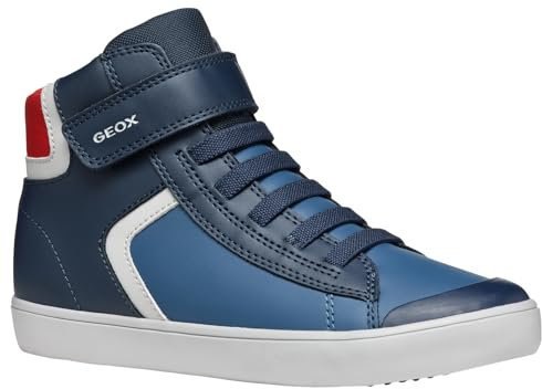 Geox J Gisli Boy A, Zapatillas Niños, Azul Red, 28 EU