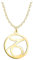 Sofia Milani - Damen Halskette 925 Silber - vergoldet/golden - Steinbock Sternzeichen Anhänger - N0737