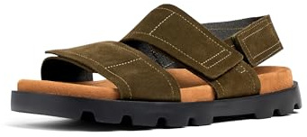 Camper, Brutus Sandal, Men Sandal, Medium Green, 46, (EU)