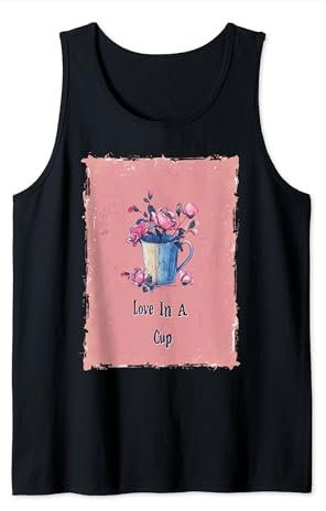 Mug vintage Love in a Cup Aquarelle Débardeur