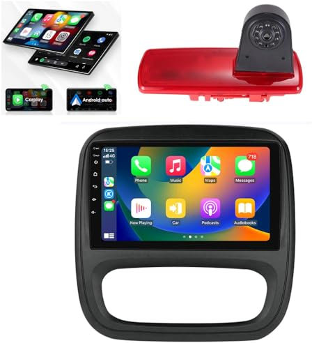 9 Zoll Android Autoradio mit GPS Navi + HD Rückfahrkamera Ersatz für Toyota Proace City Verso Kasten/Citroen Berlingo/Opel Combo Kasten/Limousine X19 Tour Life K9/Peugeot Partner Tepee Kasten /Rifter
