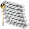 18 Cube Vintage Ice Cube Tray, 6.24 Ounces, Bundle with Beyondeals Golden SS Spoon, Flexible Silicone, Dishwasher Safe, Ideal for Freezing Herbs, Juice, Popsicles [Pack of 6]