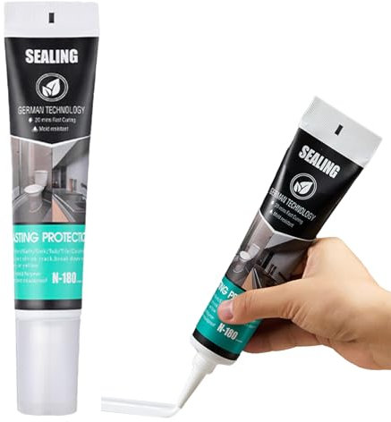 Fychuo Silicone Sealant 150ml Bathroom Sealant White Anti Mould Multifunctional Skirting Board Kitchen Shower Window Sealant Adhesive Waterproof