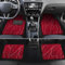 Universal Auto Fußmatten Set für Opel Adam 2000-2024 Velour Auto Teppiche Antirutsch Allwetter Schutz Automatten Wein Rot