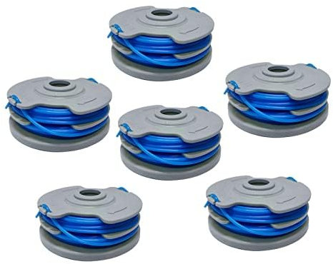 String Trimmer Spool Line for Flymo FL289, 1.65mm 10m Double Autofeed Spool Line for Flymo RLT5030S, Double Line String Trimmer Weed Eater Spools Line (6)