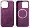 GAZIXCUN Alcantara-Wildleder-Hülle für iPhone 16/16 Plus/16 Pro/16 Pro Max, Vollständig Umwickeltes Echtes Italienisches Wildleder, Kompatibel mit Magsafe, rutschfeste, Stoßfest,Purple,16 Pro Max