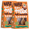4 x Happi Oat Milk Vegan Hot Chocolate Spoons - Christmas Pudding Flavour - Chocolate Stirrers - Vegan Chocolate Gifts - Christmas Eve Box Fillers