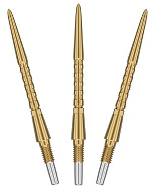 TARGET Darts Swiss Point Storm Dartspitzen, Surge (3er Pack Spitzen-Set) 30MM -Gold | Wechselbare Dartspitzen, Swiss Storm Spitzen, Profi Dart Zubehör