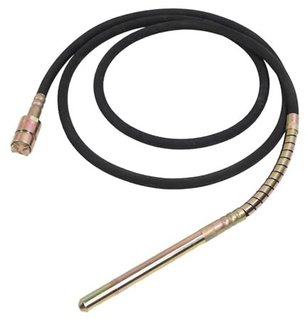 Power Concrete Vibrator, 6m Electric Concrete Vibrating Shaft Manganese Steel Vibrator Replacement Shaft for Cipsa for Mpower for Tonka for Husky (Concrete Vibrating Shaft)