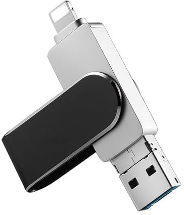 Chasisna Pendrive Phone de 64 GB, pendrive para Phone 3 en 1,Pen Drive Phone, i-Pad, M a c, Tabletas, PC y Teléfonos Android con USB C，Memoria Externa Phone para Guardar Más Fotos Vídeos