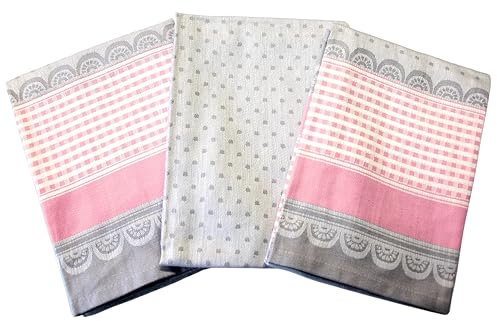 Tibex Handtuch Sylva 50x70 Rosagrau, Handtücher Set aus Baumwolle, Badetuch, Dustuch, Gästehandtücher, Kinder Handtücher, Geschenkset