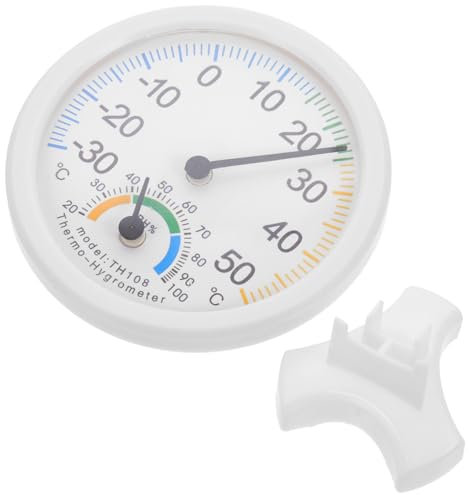 SEWOART Thermometer Und Hygrometer Analoger Feuchtigkeits- Temperaturmessgerät Mit Schlichtem Design Messbereich Verwendung in Kühlschränken Und Gefrierschränken