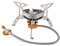 Parliky Réchaud à Gaz Portatif Anti-vent Pour Camping Brûleur Avec Allumage Électronique Pour Cuisine Extérieure Et Barbecue Conception Durable Et Connecteur