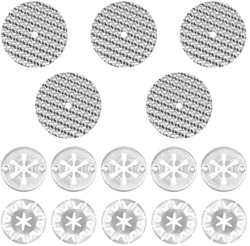 15 Pièces Disques de Serrage en Acier 30mm 52mm Rondelles de Verrouillage Ensembles de Réparation Plaque de Protection Thermique pour Voiture Rondelle de Bloca Star Clips de Fixation de Moteur Dessous