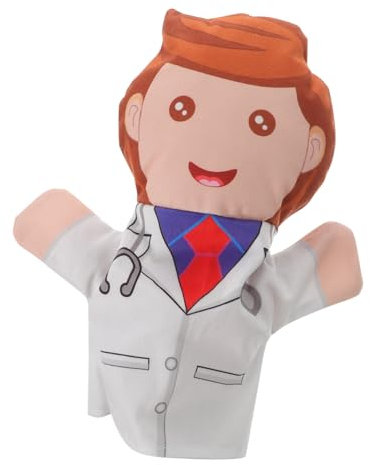 KOMBIUDA Arzt Handpuppe Interaktives Fingerspielzeug Kreatives Beschäftigungsspielzeug Für Kinder Lustige Handpuppe Mit Ausgewähltem Material