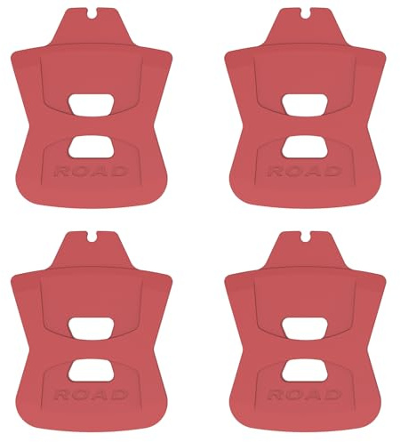 4pcs Disc Brake Pad Spacer Hydraulic Disc Brake Pad Spreader Insert for SRAM Road MTB Disc Brake Pads (Red for Road)