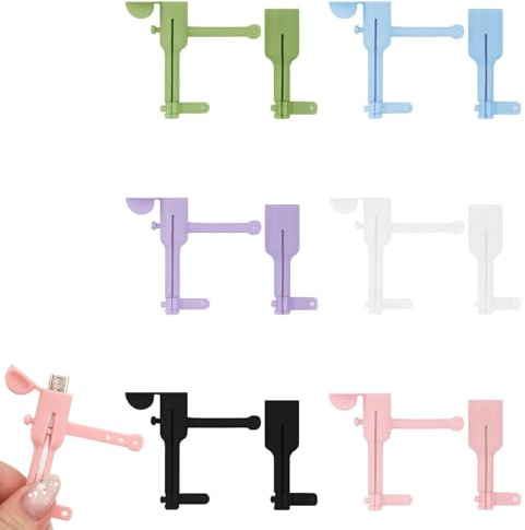 6 Pairs Silicone Charger Cable Protectors - Universal 3-in-1 Non-Slip Cord Saver, Double-End Silicone Data Cable Protection Cover Cord Organizer, Charger Cables Protector for Home Wrap Accessories