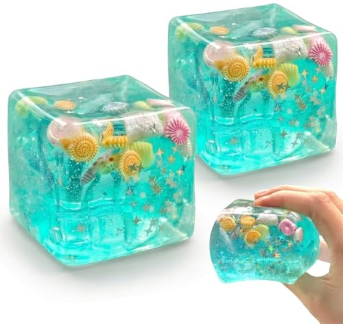 2 Stück Doh Squishy Stressball, Anti Stress Bälle Spielzeug für Kinder Erwachsene, Antistressball Stressabbau für ADHD Autismus Geburtstag Klassenzimmer Geschenke.
