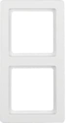 Hager Q.1 Polar White Frame – 2 Elements