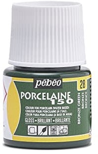 PEBEO 024-028 5-Piece Porcelaine 150 China Paint 45-Milliliter Bottle, Bronze Green,Bronze Green