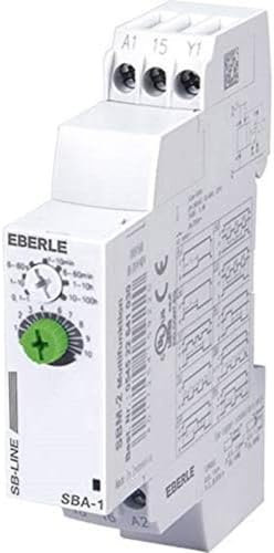 Eberle Controls Eberle Zeitrelais SBA-1/17,5 mm (für Schaltschrankeinbau, SB-Linie, Einstellung Funktions-/ Zeitbereichsauswahl, mit Drehschalter, Spannung AC 24.240 V/DC 24 V 50/60 Hz) 054510641030