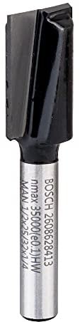 Bosch Professional 2608628413, gerade, zweischneidig, mit Wolframcarbid, Durchmesser: 12,7 mm)