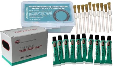 REMA TIP TOP Vulkanisierlösung-Schlauchflicken-Set No.7 (74 x 37 mm)