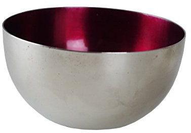 Casablanca Dekoschale Silber Beere Edelstahl ­Schale Ø7cm Leuchter Teelichthalter Teelicht