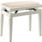STAGG PB05 WHM VBE Klavierbank weiss matt +Velour beige