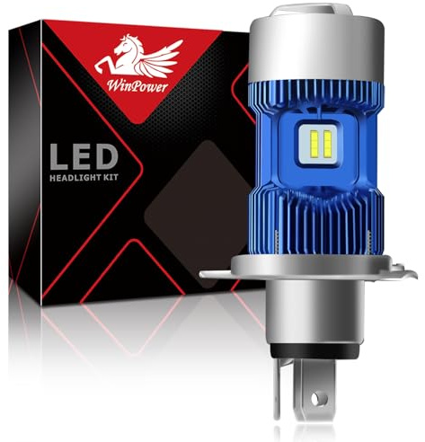 WinPower H4 / P43t / HS1 LED Motorcykelstrålkastare Lampkonverteringssats 30W 5500Lm 6000K Super Bright Xenon White Hi / Lo Motorcykelstrålkastare DC 12V, 1-pack