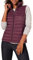 Amazon Essentials Damen Leichte, Wasserbeständige Pufferweste, Verstaubar, Burgunderrot, XXL