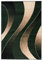 Carpeto Modern Teppich Grün 300 x 400 cm Wellen Muster Kurzflor Monaco Kollektion