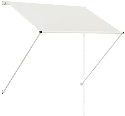 vidaXL Toldo Retráctil 150x150 cm Crema Marquesina Cubierta Techo Protector