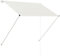 vidaXL Toldo Retráctil 150x150 cm Crema Marquesina Cubierta Techo Protector