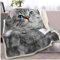 Morbuy Kuscheldecke Flauschig Decke, 150x200 cm Katze Flauschige Decke Couchdecke Dicke Sofadecke Wohndecke Blanket Mikrofaser Tagesdecke Birthday Deko Überwurf für Bett Sofa Schlafzimmer Büro
