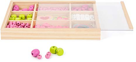 small foot Fädelperlen Bastelset mit Holzperlen und Anhängern, ab 3 Jahren, 11727