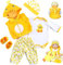 Vestiti per Bambole Reborn da 20-22  ( 50-55cm ) Accessori Vestito Giallo Anatra 5 pz Set