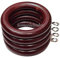 HomeElabador Ganci Anelli per Tende in Legno con Occhielli, 24 Pezzi, Diametro Interno 45 mm, Rosso Mogano