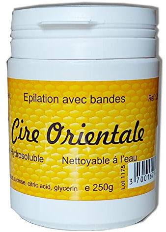 Cire orientale au sucre. Pot 250g, pour une épilation avec bandes
