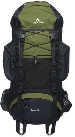 TETON Sports Unisex-Erwachsene Scout 55 Backpack (Olive) Rucksack mit internem Rahmen, olivgrün, 55 Liter