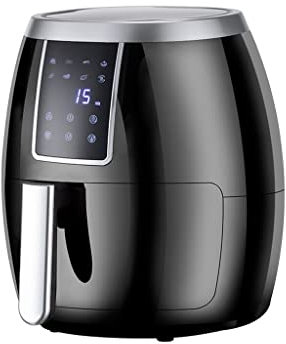 JJJ Temperatura Regolabile 6L di friggitrice ad Aria, Vassoio Antiaderente Staccabile, friggitrice elettromeccanica Fritte Francese, 1500 W (Color : 6L)