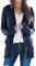Maavoki Strickjacke Damen Herbst Cardigan mit Knopfleiste Langarm Strick Warm Winter Strickmantel mit Taschen, Dunkelblau M