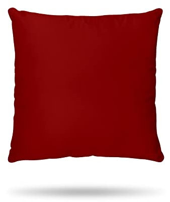Hans-Textil-Shop Komplettkissen Linon - Kopfkissen, Dekokissen, Couchkissen, Sofakissen (30x30 cm, Bordeaux Rot)