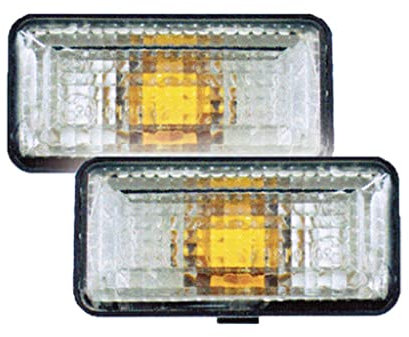 Kotflügel Seitenblinker Weiß Set u. Vorne Links/Rechts Kompatibel mit VW Golf 3 Cabrio Cabrio 93-98