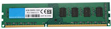 Escritorio DDR3 DIMM 8GB 1333Mhz Memoria RAM PC3-10600 AMD Memoria Dedicada PartíCula de Doble Cara 1.5V 240Pin Memoria Sin BúFer Sin ECC para AMD