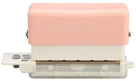 Manueller Locher, Ele-Locher, Elektrischer 30-Loch-Papierlocher, Verstellbar, für Büro, Zuhause, Schüler, Schreibwaren, Bindewerkzeuge, Strapazierfähiger Kommerzieller Locher für (Rosa)