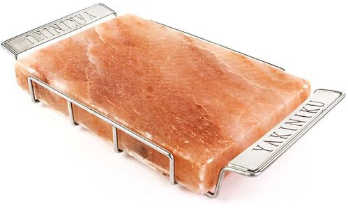 Yakiniku - BBQ Zubehör - Himalaya-Salzstein mit Halter - 30x20 cm - 6KG - 100% Himalaya-Salz