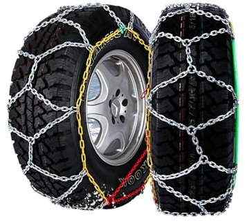 Schneeketten, Auto-Anti-Rutsch-Schneereifenketten, verstellbare Anti-Rutsch-Ketten, Autoreifen-Schneeketten für PKW/SUV/LKW 235/55-19