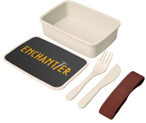 Fabulous Lunch Box - Boite à Repas avec couverts Noir - Enchantier Jeu de Mot Humour Bricoleur France - 700 ml